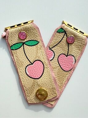 Watch Me Creations Authentic Upcycled Coach Cherries Jubilee Apple Watch Band